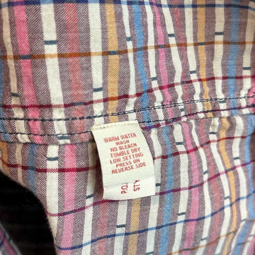 Carbon2cobalt Button Down Confetti Print Long Sle… - image 6